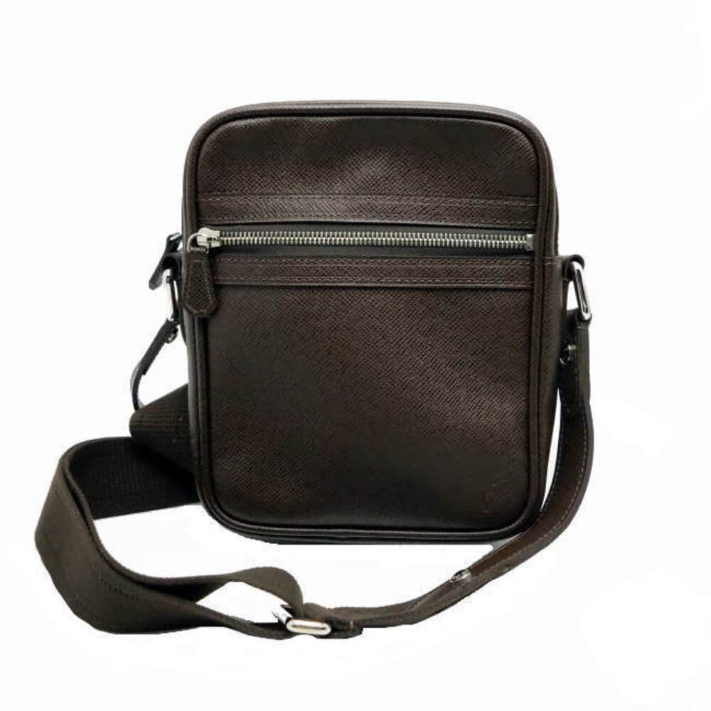 Louis Vuitton Shoulder Bag Taiga Leather Dimitri Grizzly